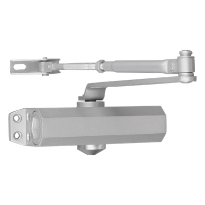 Cierra Puertas / De Superficie / Puertas de Metal / Puertas de Madera / Ajustable para Tamaños / Puertas Hasta 65 kg / Incluye Herrajes / Brazos de Acero Forjado