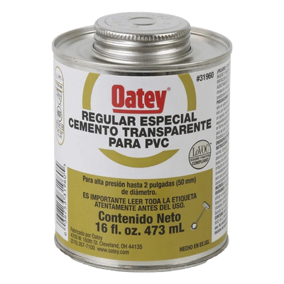 Cemento Claro de 236 ml para Tubo Conduit PVC Pesado.