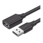 Cable Extensor USB 2.0 A a A | 1 metro | Macho-Hembra | Ultra Durabilidad | Núcleo de Cobre Estañado 28/22 AWG | Blindaje Interior Múltiple / Ideal para teclado, mouse, impresoras, etc.