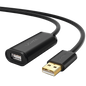 Cable de Extensión Activo USB 2.0 / 30 Metros / Macho-Hembra / Booster individual FE1.1S incorporado / Velocidad de hasta 480 Mbps / Ideal para impresoras, consolas , Webcam, etc.