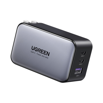 Cargador de 65W serie Nexode | 3 Puertos de Carga Rápida | 2 USB-C | 1 USB-A | Tecnología GaN II | Power Delivery 3.0 | Quick Charge 4.0 | Chip Confiable y Carga Inteligente | Optimiza la Experienc