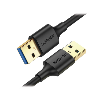 Cable USB-A 3.0 a  USB-A 3.0 / 1 Metro / Macho a Macho / Conector Niquelado / Núcleo de Cobre Estañado / Blindaje Múltiple / Velocidad 5Gbps / No Requiere Controlador / Compatible con USB2.0 Y USB