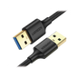 Cable USB-A 3.0 a  USB-A 3.0 / 1 Metro / Macho a Macho / Conector Niquelado / Núcleo de Cobre Estañado / Blindaje Múltiple / Velocidad 5Gbps / No Requiere Controlador / Compatible con USB2.0 Y USB