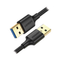 Cable USB-A 3.0 a  USB-A 3.0 / 2 Metros / Macho a Macho / Conector Niquelado / Núcleo de Cobre Estañado / Blindaje Múltiple / Velocidad 5Gbps / No Requiere Controlador / Compatible con USB2.0 Y USB