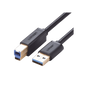 Cable USB-A 3.0 macho a USB-B macho / Ideal para Impresora, Escáner, Pianos, Barras de sonido, etc. / Plug & Play / Compatibilidad Universal / 2 metros
