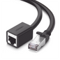 Cable de Extensión Cat6 RJ45 F/UTP / Macho a Hembra / 3 Metros (9.84 Pies) / Método de Conexión 568B / Velocidad de Transmisión 1000Mbps / Ancho de Banda del Canal 250MHz / Caja de Cobre / Negro