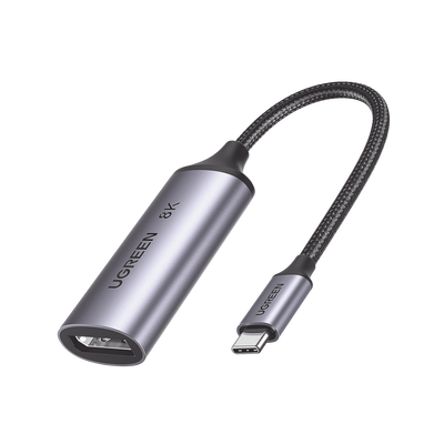 Cable Adaptador USB-C a DP 1.4 | 8K@60Hz | 4K@240Hz | Compatible con Thunderbolt 3 & 4 | HDR | eARC | DTS | Dolby | 3D | ALLM | VRR | Admite Multi-Stream (MST) | Longitud del Cable 10 cm (3.94 Pulg