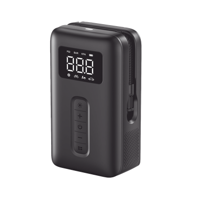 Inflador de Neumáticos | Compresor de Aire Portátil |  Bomba de Aire de 150 PSI | Flujo de Aire de 15L/Min | Con Batería Integrada | Cuenta con Luz LED | Ideal para coches, bicicletas, pelotas de m