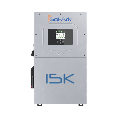 Inversor Hibrido SOL-ARK, 15 Kw, 220 Vcc, Fase Dividida, IP65, Entrada de Baterías a 48 Vcc