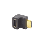 Adaptador HDMI 90° Macho a Hembra / Hacia Arriba / HDMI 2.0 4K@60Hz / Protección de Puertos / Diseño Compacto