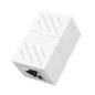 Acoplador (Extensor de Cable Ethernet RJ45 a RJ45) | 1000Mbps | Compatibilidad con Cat7 Cat6A Cat6 Cat5e | Compatible con POE | Ignífugo | ABS | Color Blanco