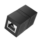 Acoplador (Extensor de Cable Ethernet RJ45 a RJ45) | 1000Mbps | Compatibilidad con Cat7 Cat6A Cat6 Cat5e | Compatible con POE | Ignífugo | ABS