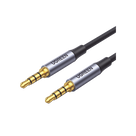 Cable Audio Estéreo / Conector 3.5 mm / TRRS 4 Polos / Doble Blindaje / Nylon Trenzado / 2 m (6.6 ft)
