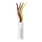 Cable para Alarma / 4 Conductores / 22 AWG / Riser / Bobina 305 m (1000 ft) / Blanco
