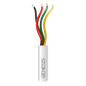 Bobina de 305 Metros (1000 Pies) / Alambre de Cobre / 4 x 22 AWG / Riser / Color Blanco / Para Aplicaciones de Alarmas de Intrusión / Sistemas de Automatización