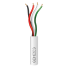 Cable para Alarma / 4 Conductores 22 AWG / Bobina 305 m (1000 ft) / Riser FT4 / Blanco