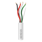 Cable para Alarma / 4 Conductores / 18 AWG / Riser FT4 / 152 m (500 ft) / Blanco