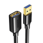 Cable Extensor USB 3.0 / 3 Metros / Macho-Hembra / 5 Gbps / Ultra Durabilidad / Núcleo de cobre estañado 28/22 AWG / Blindaje interior múltiple / Ideal para teclado, mouse , etc.