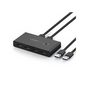 Conmutador USB para Compartir 4 Puertos USB 3.0 a 2 PC Ìs | Cambio Mediante Botón | Incluye Dos Cables USB de 1.5 m | ABS | Permite que 2 Usuarios Compartan 4 Dispositivos Periféricos USB3.0, como