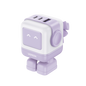 Cargador RobotGaN de 65W Serie UNO | 3 Puertos de Carga Rápida | 2 USB-C | 1 USB-A | PD 3.0 | QC 4.0 | Carga Inteligente | Tecnología GaN II | Zapato Magnético Extraíble | Carcasa Ignífuga | Pantal