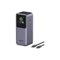 Power Bank de 20000mAh | 3 Salidas 130W Max. | USB-A + 2 USB-C | PD 3.0 | QC3.0 | FCP | SCP | Pantalla Inteligente | Carcasa Ignifuga | Color Gris | Incluye Cable USB de 50cm | Carga tu Laptop de M