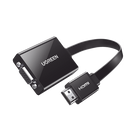 Adaptador HDMI a VGA / 1080P@60Hz / Audio 3.5mm / Alimentación Micro USB / Cable 0.82 ft / Plug & Play