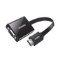 Adaptador HDMI a VGA / Resolución 1080P / Audio 3.5mm / Con Puerto Micro USB para Alimentación / Plug & Play / No Requiere Controlador / ABS / Flexible y Duradero