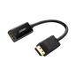 Convertidor DisplayPort a HDMI 4K| 3D | HDR | Blindaje Interno | Botón Liberador | Carcasa de ABS | Plug & Play | CE, FCC, RoHS | Cable de 25 cm (9.84 Pulgadas).