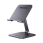 Soporte de Aluminio para IPad & Tablet | Plegable |Angulo Ajustable de 180° y 270° | Base Antideslizante | Protección  de Silicona | Amplia Compatibilidad con dispositivos de 7.9'' a 12.9'' | Alumi