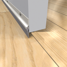 Sello bajo puerta / 48 in (4 ft) / Serie 307AV / Certificación UL10B y UL10C / Resistencia al fuego