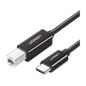 Cable de Impresora o escáner USB-C | 1m (6 pies) | USB Tipo C a USB 2.0 Tipo B | Soporta Thunderbolt 3 | Alta velocidad | DAC | Compatible con Brother HP, Canon, Lexmark, Epson, Dell, Xerox, Samsun