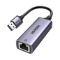 Adaptador de Red USB-A 3.0 a RJ45 /Admite 10/100/1000 Mbps / Caja de Aluminio / Longitud del cable 10 cm