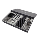 Set de Cubiertos / 24 Piezas / 6 Comensales / Hoja 110 mm / Polipropileno / 1.61 ft x 0.99 ft x 1.93 in