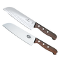 Set de 2 Cuchillos Santoku Wood de Mango de Madera Palissandro Victorinox. La combinación Ideal para La Cocina.
