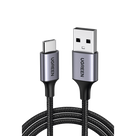 Cable USB-A a USB-C / 1 Metro (3.28 Pies) / 480 Mbps / Carga Rápida 18W / QC 4.0/3.0/2.0 / Nylon Trenzado / Aluminio