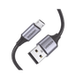 Cable USB-A a Micro USB | 1 Metro (3.28 Pies) | Carga Rápida | QC 3.0/2.0 | FPC | AFC | Transferencia de Datos de 480 Mbps | Recarga hasta 18W | Protección Integrada | Caja de Aluminio | Nylon Tren
