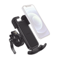 Soporte de Celular para Manillar de Motocicleta o Bicicleta / Anti Vibración / Protección de clip Antideslizante / Rotación de 360° / Bloqueo de Seguridad / Compatible con manillar de 0.6'' a 1.75'