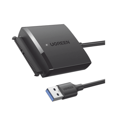 Adaptador USB 3.0 a SATA III | Compatible con Disco Duro HDD y SSD de 2.5\" y 3.5\" de hasta 12 TB | Velocidad USB 3.0 de hasta 5 Gbps | Alta Velocidad con UASP & TRIM | Cable de 50 cm.