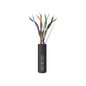 Bobina de Cable de 305 Metros (1000 Pies) / UTP Cat6 PLENUM / Color Negro / UL, CMP SPNLS / Probado a 350 MHz / Aplicaciones de CCTV / Redes de Datos / IP Megapixel / Control RS485