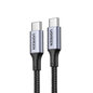 Cable USB-C a USB-C | 2 Metros | Carga Rápida de hasta 100W | Transferencia de datos 480 Mbps | PD3.0 | QC4.0/3.0/2.0 | FPC | AFC | Protección Integrada| Caja de Aluminio | Nylon Trenzado | Amplia