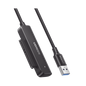 Cable Adaptador SATA a USB 3.0 | SATA 3.0/2.0 | Soporta HDD y SSD de 2.5\" | Soporta S.M.A.R.T, TRIM, UASP | No Requiere Adaptador de Corriente | Cable 50 cm.