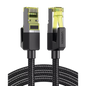 Cable Ethernet Cat7 CLASS F/FTP Redondo con Malla de Nylon 2 Metros (6.56 Pies)