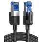 Cable Ethernet Cat8 CLASS F/FTP Redondo con Malla de Nylon 2 Metros (6.56 Pies)
