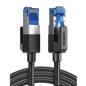 Cable Ethernet Cat8 Class F/FTP Redondo con Malla de Nylon 5 Metros (16.40 Pies)