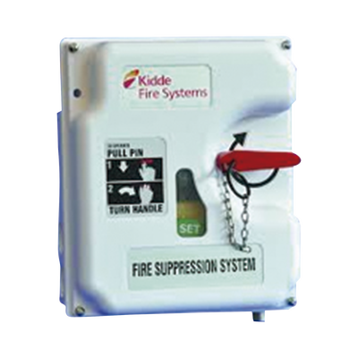 Sistema de Control de Supresión / 2 Válvulas de Gas 24V / Detección Mecánica Dual / UL ULC FM / Montaje en Pared o Cilindro / Tubo de Actuación 60.96 m (200 ft)