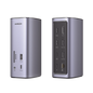 HUB USB-C (Docking Revodok Pro) 12 en 1 | 2 USB-A 3.0 | 1 USB-C PD Carga 100W | 1 USB-A 3.1 | 1 USB-C 3.1 | HDMI 4K | HDMI 8K Ultra HD | Display Port 4K | RJ45 (Gigabit) | Lector Tarjeta SD + Micro