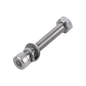 1 Tornillo Allen Milimétrico de Acero Inoxidable  M8-1.25 x 60/ Con 1 Tuerca, 1 Arandela de Presión y 1 Plana / Para Montajes de Módulos Foto Voltaicos .