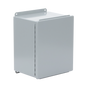 Gabinete de Bisagra Continua NEMA 12; IP66 de Uso en Intemperie, 305 x 254 x 203 mm, De Acero, Color Gris
