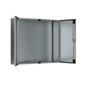 Gabinete de Doble Puerta, 1200 x 1200 x 400 mm, de Acero Inoxidable, Cepillado. Protección NEMA 12, IP55, IK10