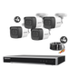 Kit TURBOHD 5 Megapixel / DVR 4 Canales / 4 Cámaras de 5 Megapixel con Micrófono Integrado / 4 Cables 18 Metros / Fuente de Poder Profesional